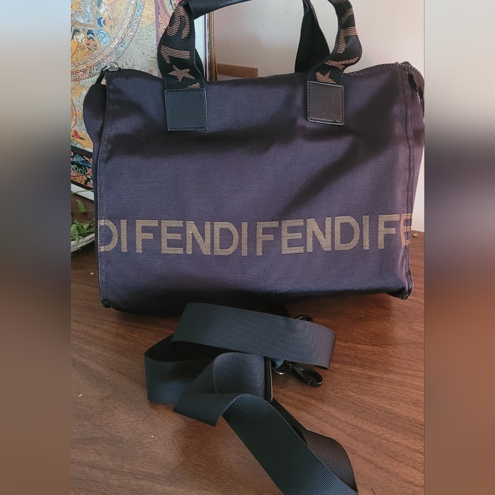 Fendi Navy and Black Crossbody Bag